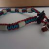 teek-em-x-halsband-neon-turquoise-rood-zilver