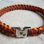 halsband-paracord-oranje-burgundy