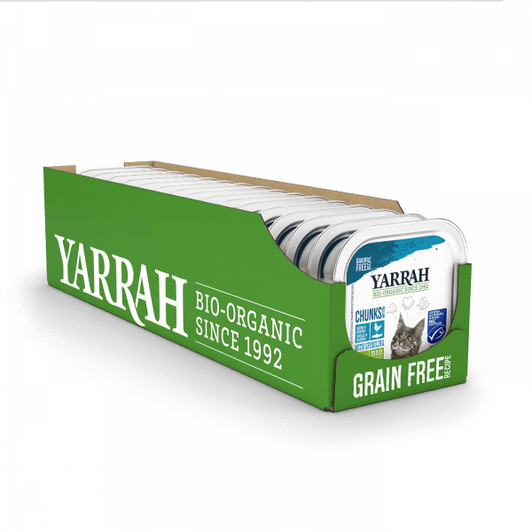 Yarrah-kat-chunks-vis-natvoer-bio-CAT_AluTray_Yarrah_Chunks_Fish_100g DE FR_8714265973208