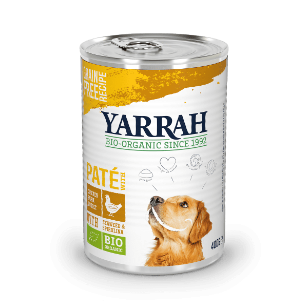Yarrah-hond-graanvrij-pate-kip-DOG_Tin_Pate_Chicken 400g
