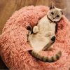 fluffy-donut-kattenmand-kattenbed-pluche-zacht-katten-mand-kattenmand-leather-pink-roze