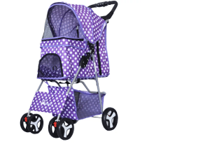 Dogoo-paars-stippen-honden-wandelwagen