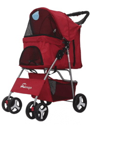 Doogo-rood-hondenbuggy*wandelwagen-hond