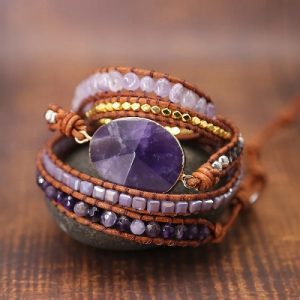 Armband van positieve in Amethyst - Bio4Pets