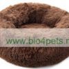 fluffy-donut-hondenbed-bruin
