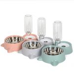 automatische Petfeeder 2 in 1 - waterbak en voerbak- vult automatisch water bij!