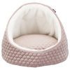 trixie-kattenmand-iglo-Livia-roze-creme-45x45x33cm