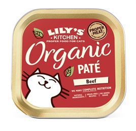 Lily's Kitchen Cat Organic Beef Dinner 19 x 85 gr-nieuw