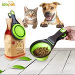 Multifunctionele 3 in 1 : Maatbeker + clipsluiting+ inklapbare voerbak