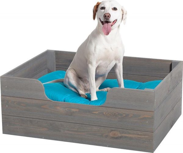 toelage cache Bedankt DBM FSC Houten Hondenmand- 78x 58 x H 27 CM - Bio4Pets