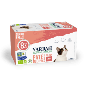 Yarrah-kat-multipack-pate-zalm-zeewier-bio-bio4pets-CAT Multipack Salmon Yarrah 800g - 8x100-gram_8714265977060