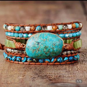 armband-chysocolla-blauw-natuursteen-wikkelarmband-leer-voorkant