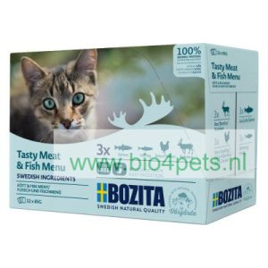 Justitie Opblazen hemel Bozita Stukjes in Saus Pouch Kattenvoer -verschillende smaken - Bio4Pets